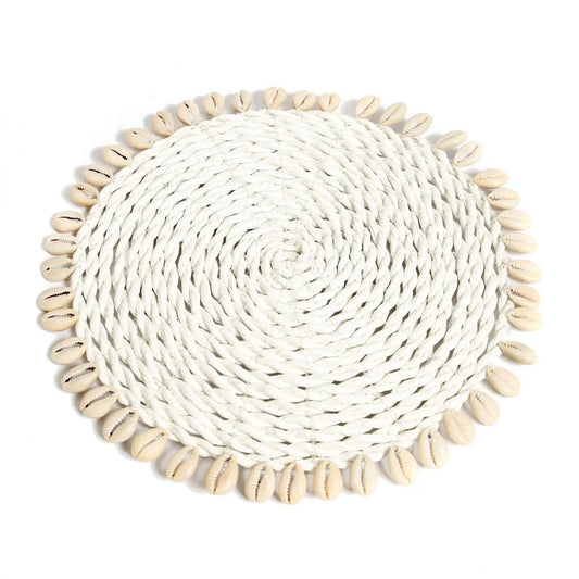 Der Seagrass Shell Pan Coaster - Weiß