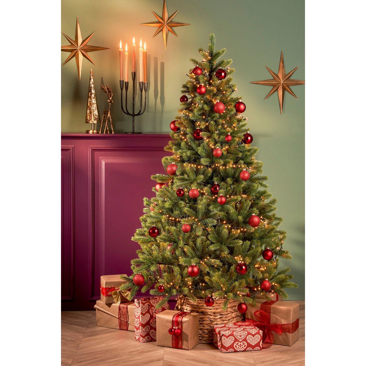 Nagoya Künstlicher Weihnachtsbaum – H210 x Ø115 cm – Grün