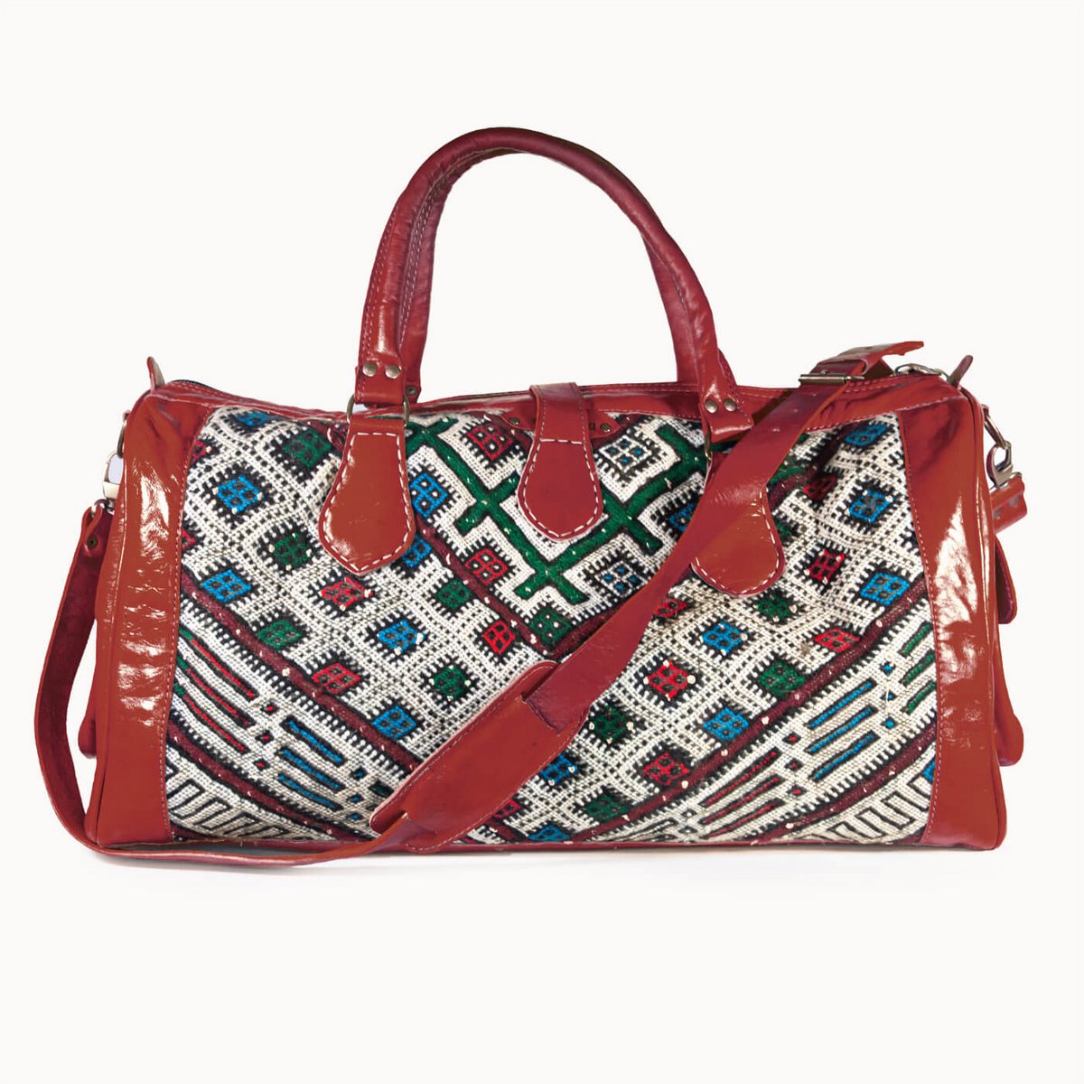 Ledertasche 'Kilim S' (rot)