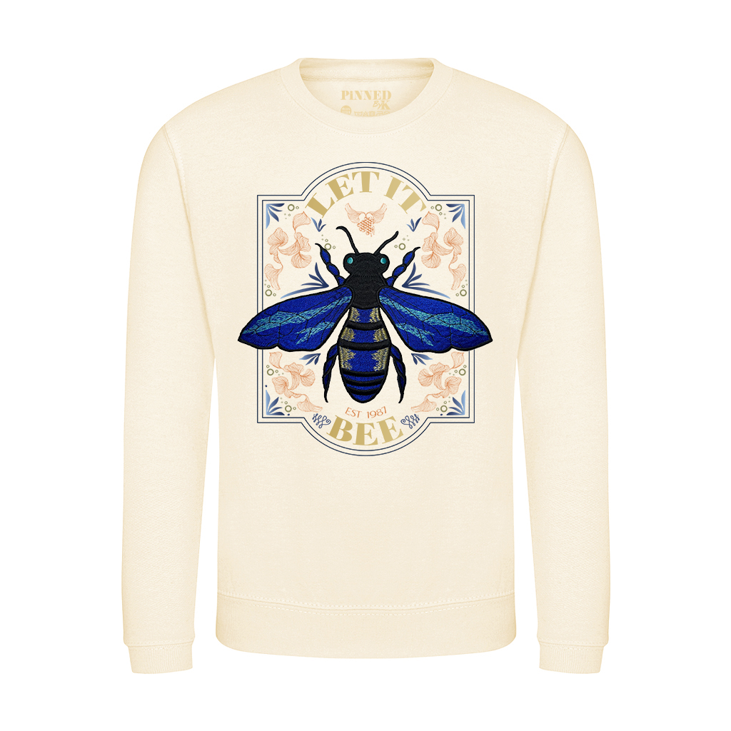 Pullover Let It Bee Blue