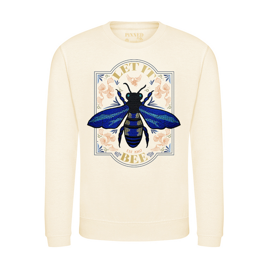 Pullover Let It Bee Blue