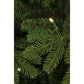 Brampton Künstlicher Weihnachtsbaum mit LED-Beleuchtung – H185 x Ø127 cm – Grün