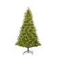 Nagoya Künstlicher Weihnachtsbaum mit warmweißer LED-Beleuchtung – H210 x Ø115 cm – Grün