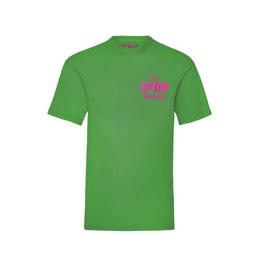 T-Shirt Dyor Darling Neon Pink Velvet Chest