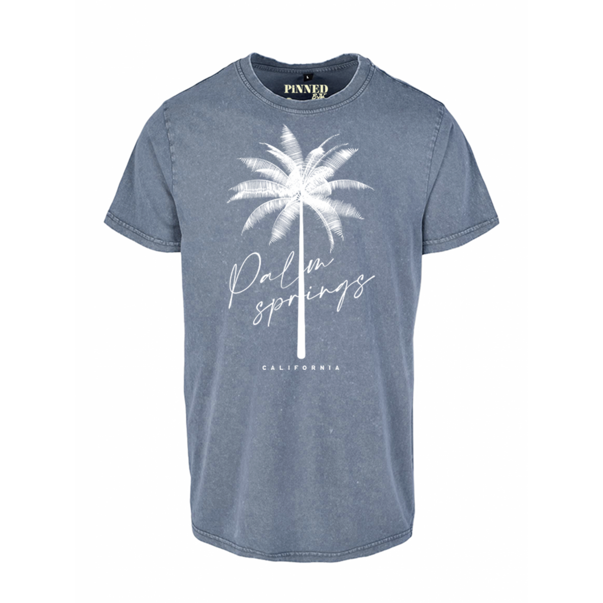 Gewaschenes T-Shirt Palm Springs White