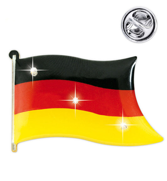 narrenwelt Blinkie Fan Flagge "Deutschland" Button Anstecker