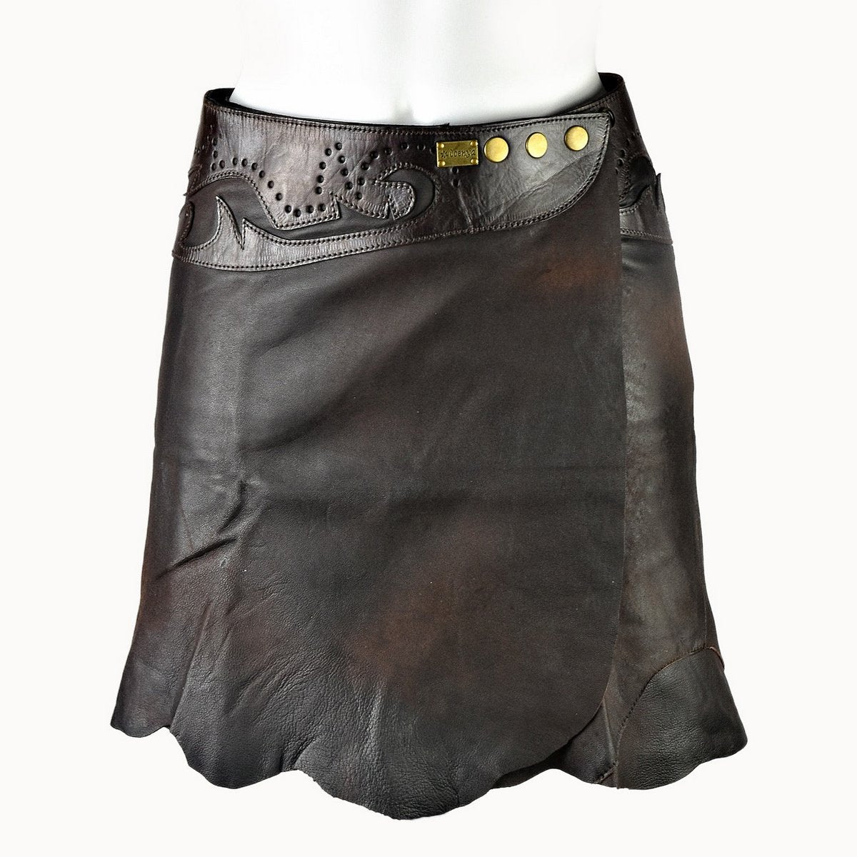 Minirock 'Boho' Leder