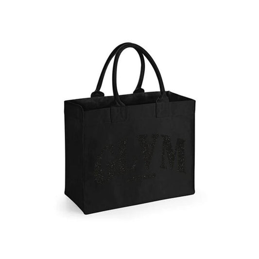 Tasche Square Glam Glitter Schwarz