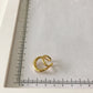 Einzigartiges Design mit doppelter Linie aus Gold und Silber, einteilig
