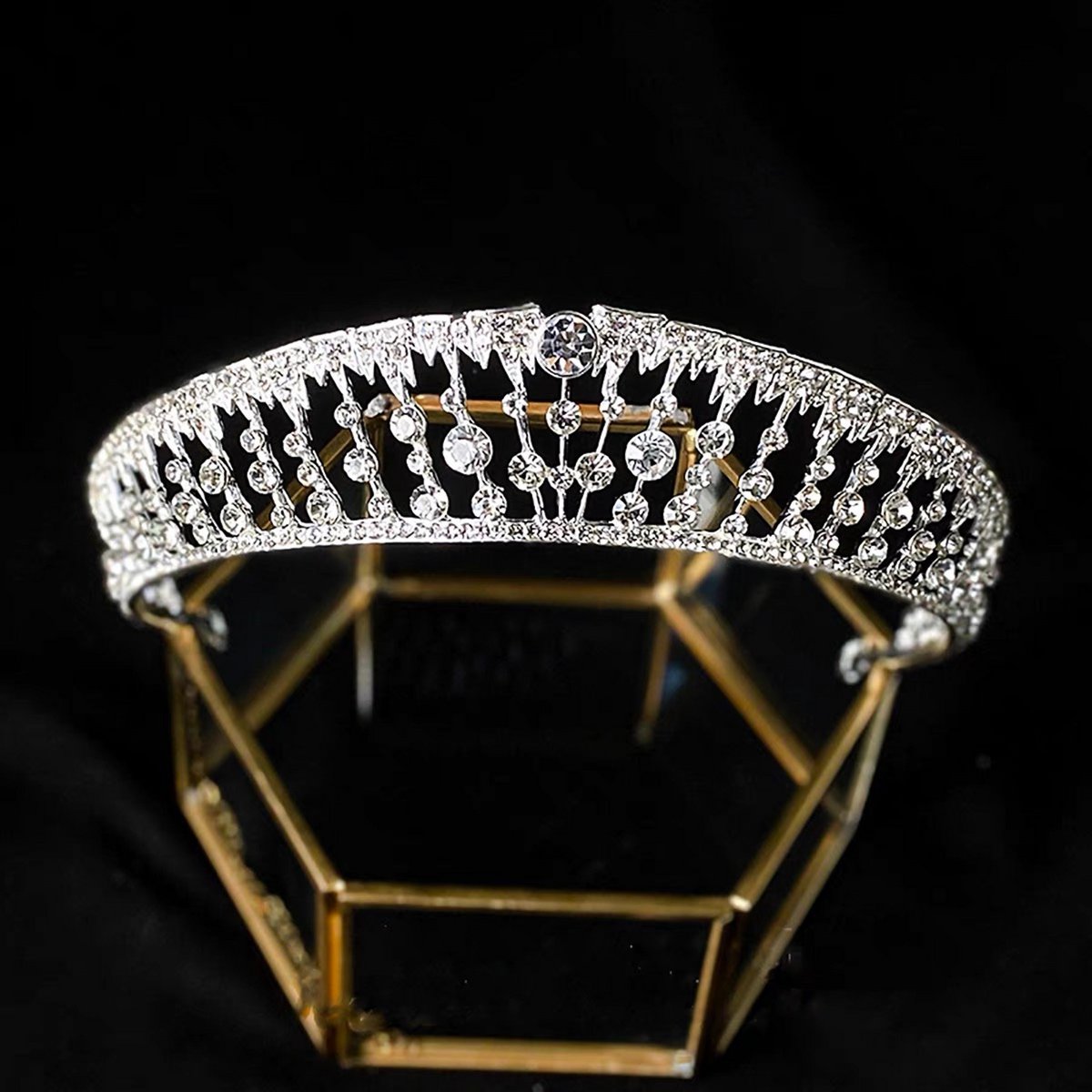 Kristall-Tiara – Prinzessin, königliche Eleganz für die moderne Braut