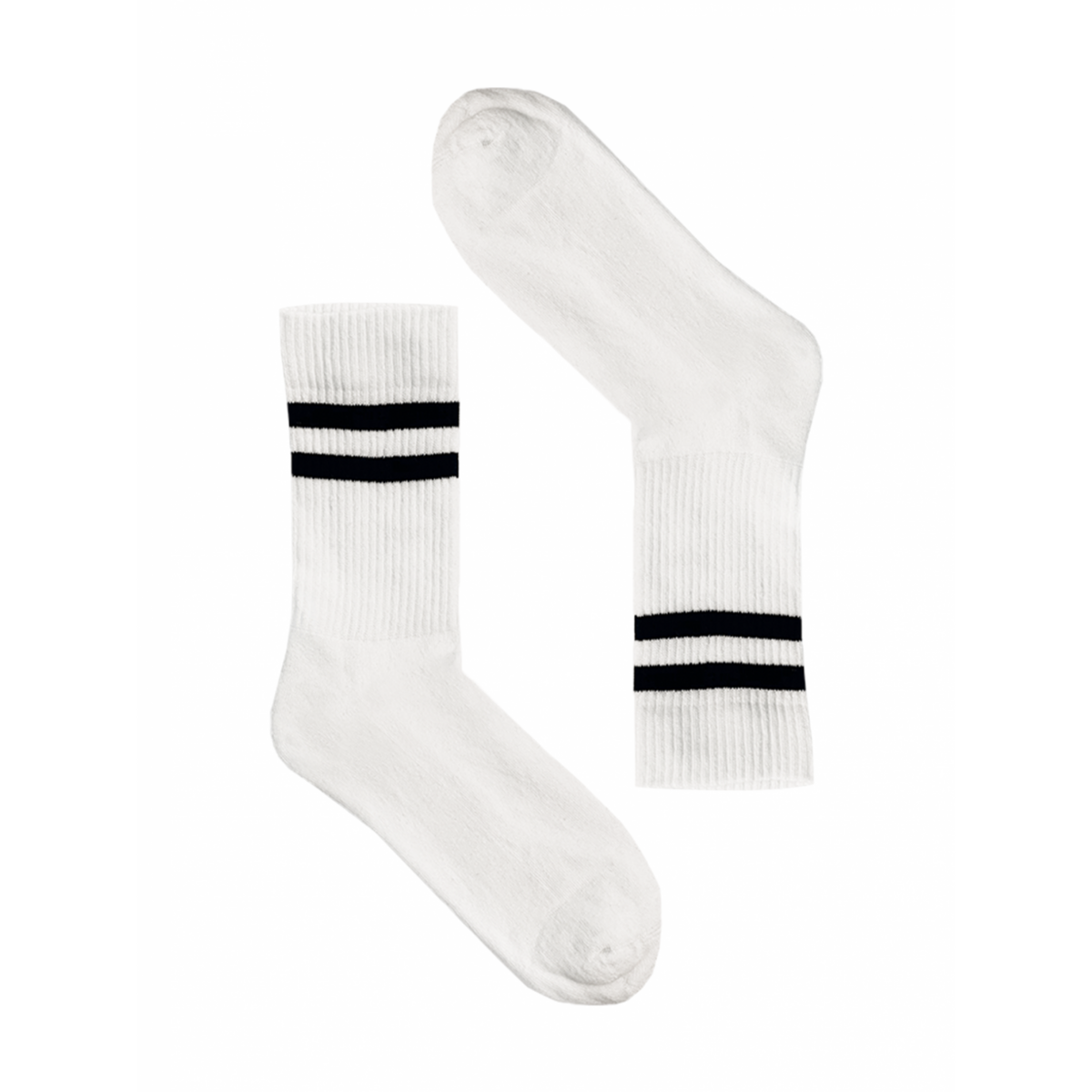 Socken Streifen Schwarz Sportlich Lang