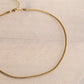 Flache Schlangenkette 3mm - Goldfarbe