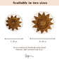 Runder Boho-Wandkorb – gewebte Wanddekoration – dekorative Schale – gewebter Wandteller mit gesticktem Sternmuster ADARI (2 Größen, Ø30/40 cm)