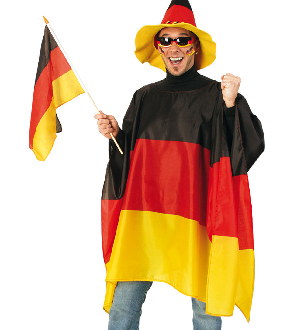 Fan Cape Poncho Regencape Deutschland Cape Fußball Fan