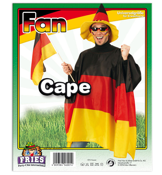 Fan Cape Poncho Regencape Deutschland Cape Fußball Fan