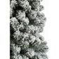 Charlton schmaler künstlicher Weihnachtsbaum mit Kunstschnee - H215 x Ø56 cm - Grün Deko Weihnachten