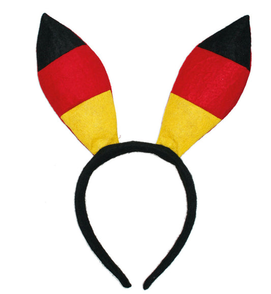 narrenwelt Hasenohren auf Haarreif Fan Deutschland Bunny-Ohren Accessoires