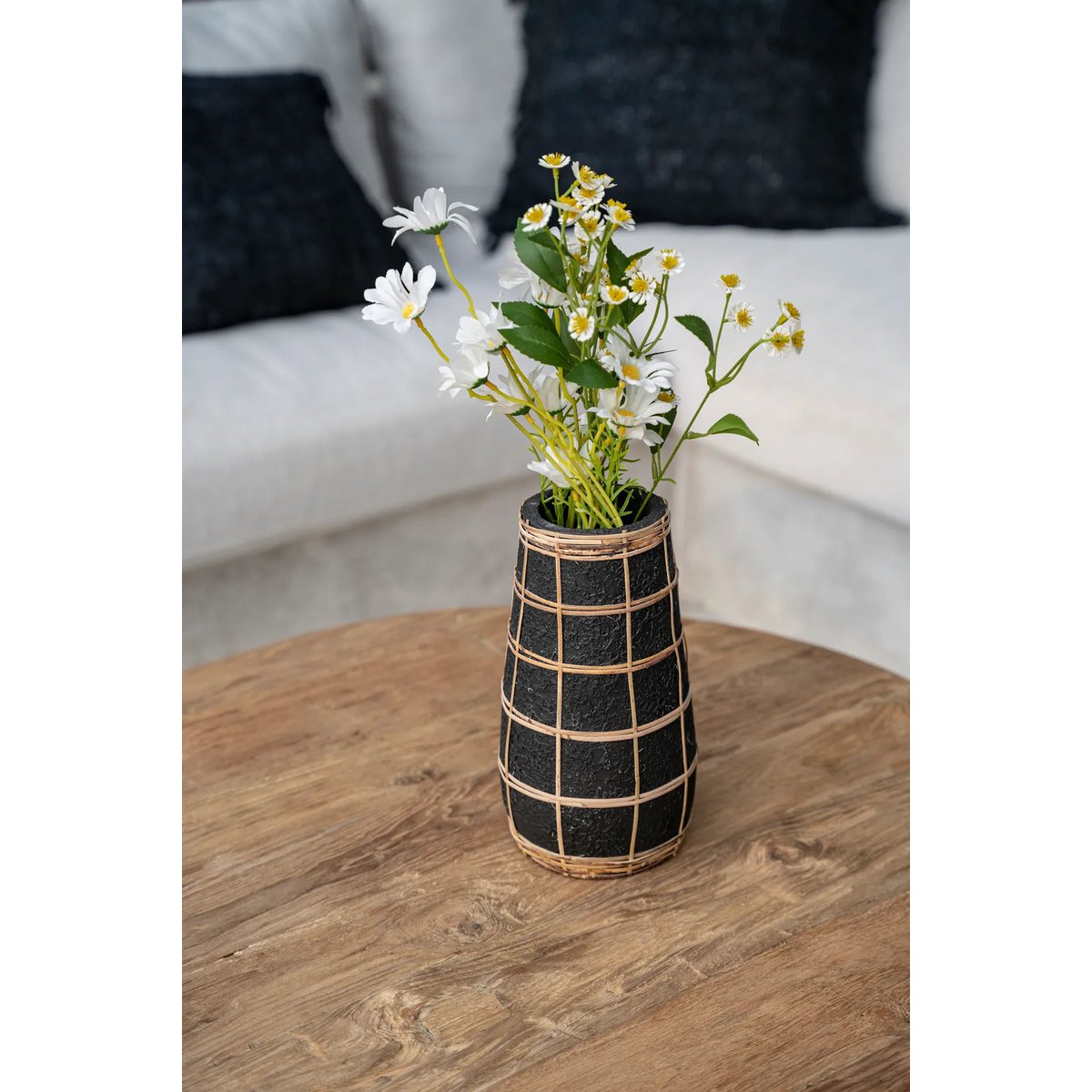 Die Cutie Vase - Schwarz Natur - L