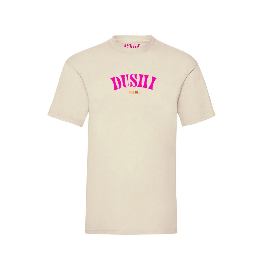 T-Shirt aus rosa Samt Dushi Bon Dia