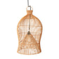 Rattan-Lampenschirm – Boho-Hängelampe – Deckenlampe zum Aufhängen – Boho-Deckenleuchte MAHARA (Ø35 cm)