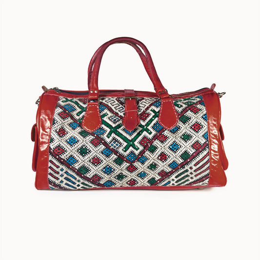 Ledertasche 'Kilim S' (rot)