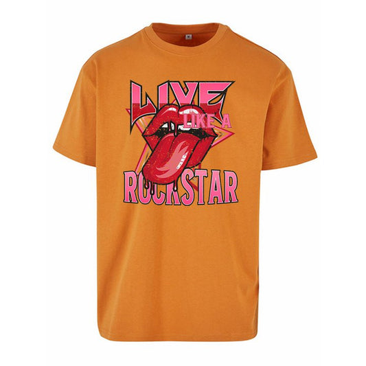 Übergroßes T-Shirt Rockstar Pink