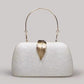 Hochzeits-Clutch mit Blattgold-Schnalle und Textur im Vintage-Stil
