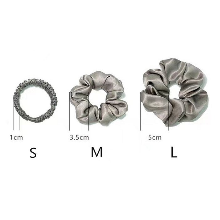 Scrunchie-Set aus 100 % Seide – 19 Momme – Ein 3er-Set