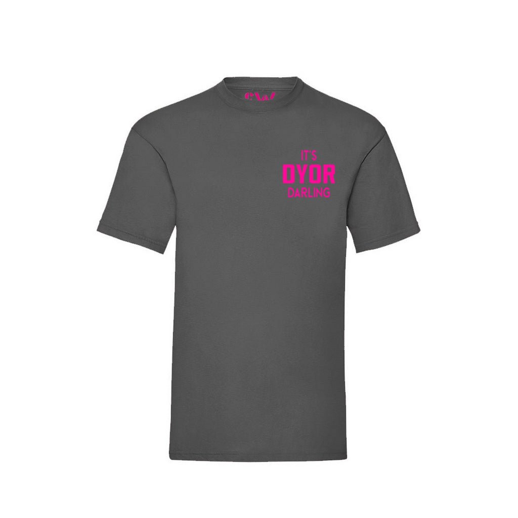 T-Shirt Dyor Darling Hot Pink Velvet Chest