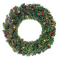 Creston Weihnachtskranz mit LED-Beleuchtung – Ø60 cm – Grün