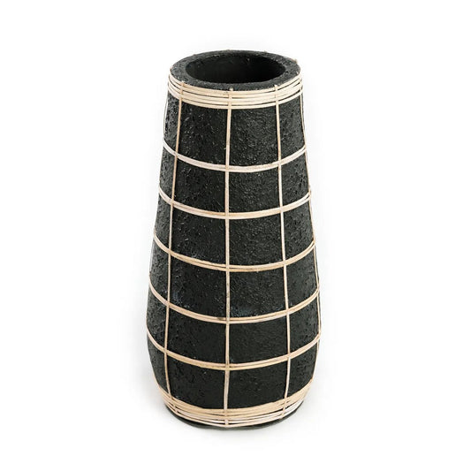 Die Cutie Vase - Schwarz Natur - L