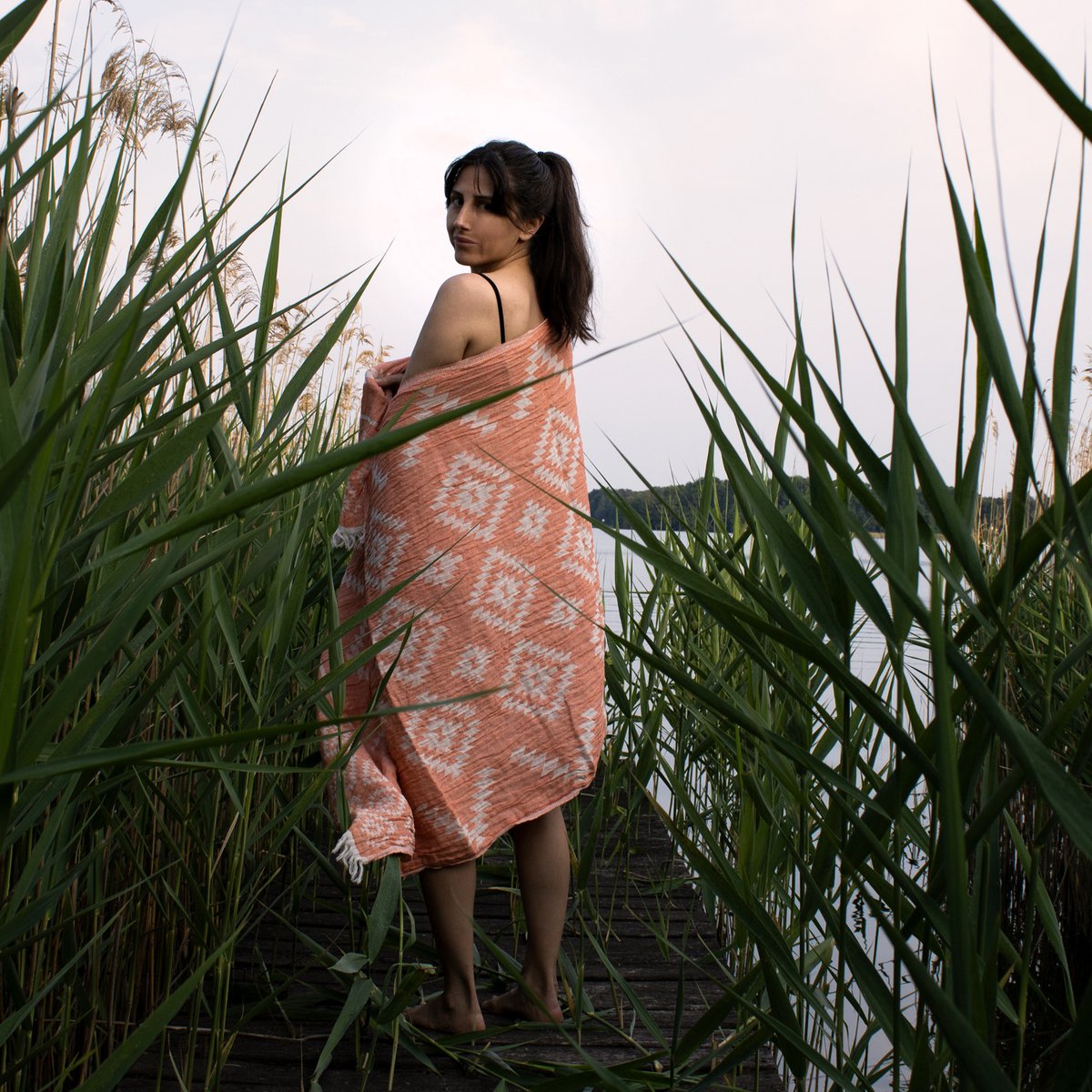 Kilim Orange Towel