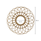 Rattanspiegel 58 cm | Handgefertigter Boho-Wandspiegel MAGUWO