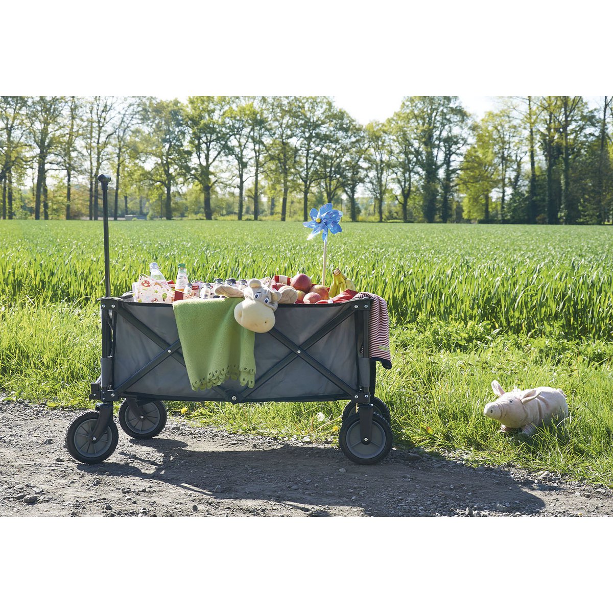 Faltbarer Bollerwagen 'Porti', grau