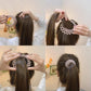 Elastische Haarblasen für Vogelnester mit geometrischem Samtfinish