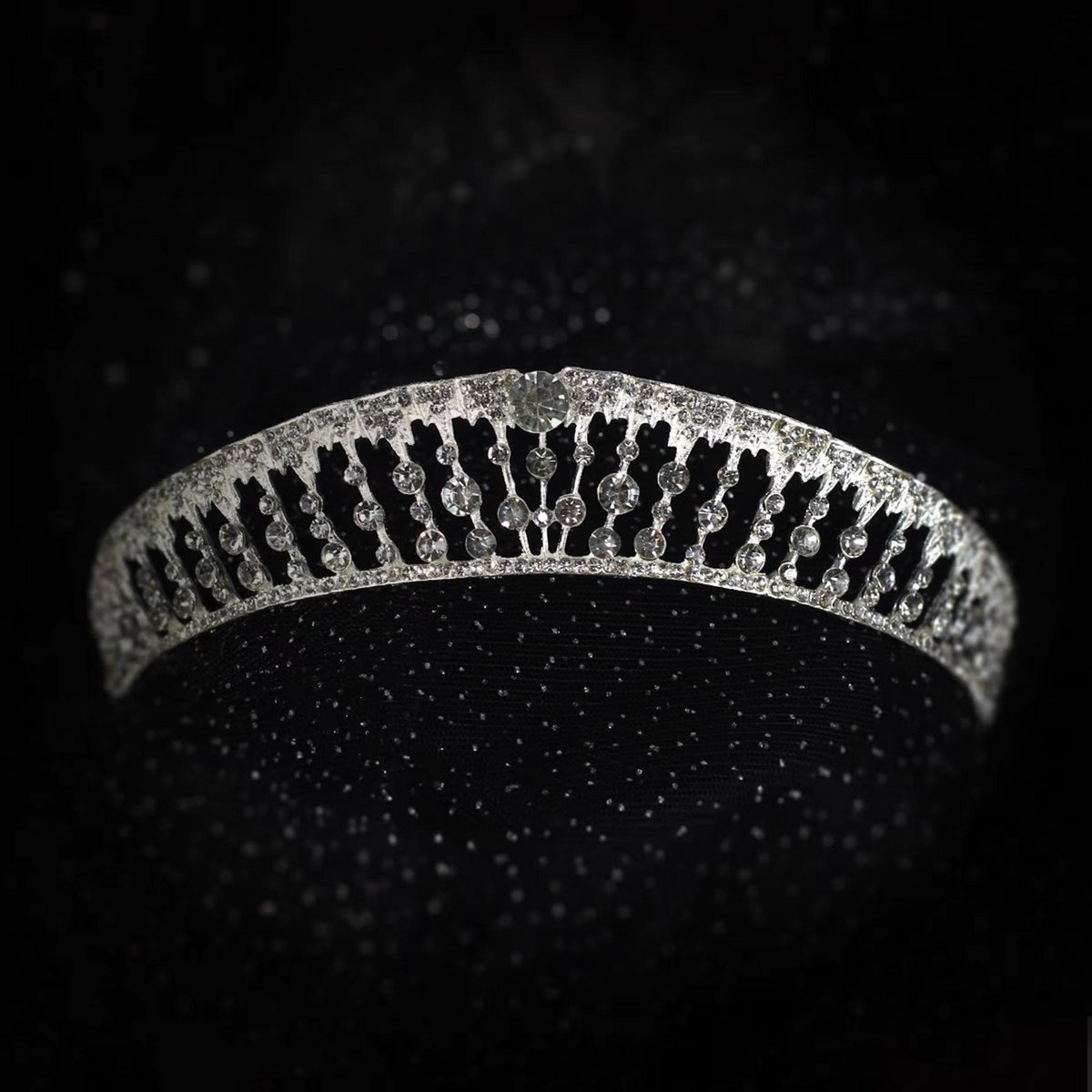 Kristall-Tiara – Prinzessin, königliche Eleganz für die moderne Braut