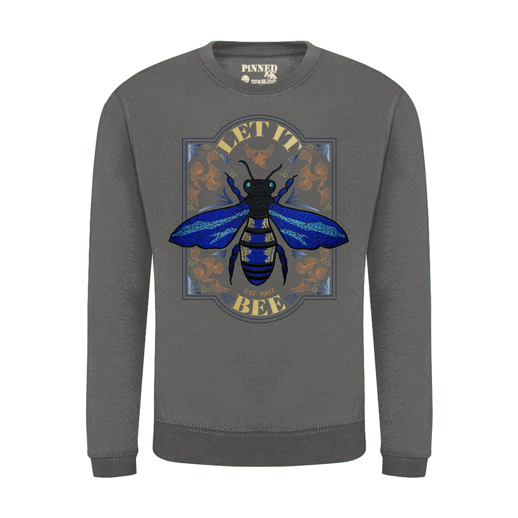 Pullover Let It Bee Blue