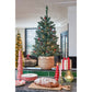 Creston Künstlicher Weihnachtsbaum im Topf mit LED-Beleuchtung – H90 x Ø50 cm – Grün gefrostet