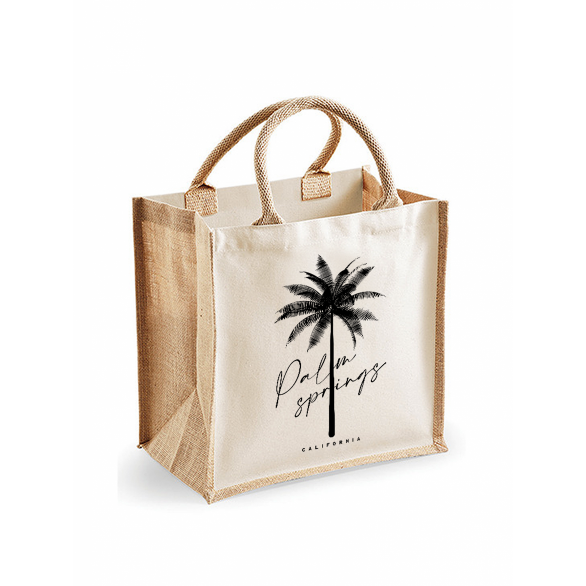 Tasche gestreift Palm Springs Schwarz