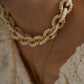 Vintage-inspirierte klobige Perlenkette und Armband