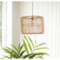 Rattanlampe | Boho Lampenschirm | Pendelleuchte LIKU (2 Größen)