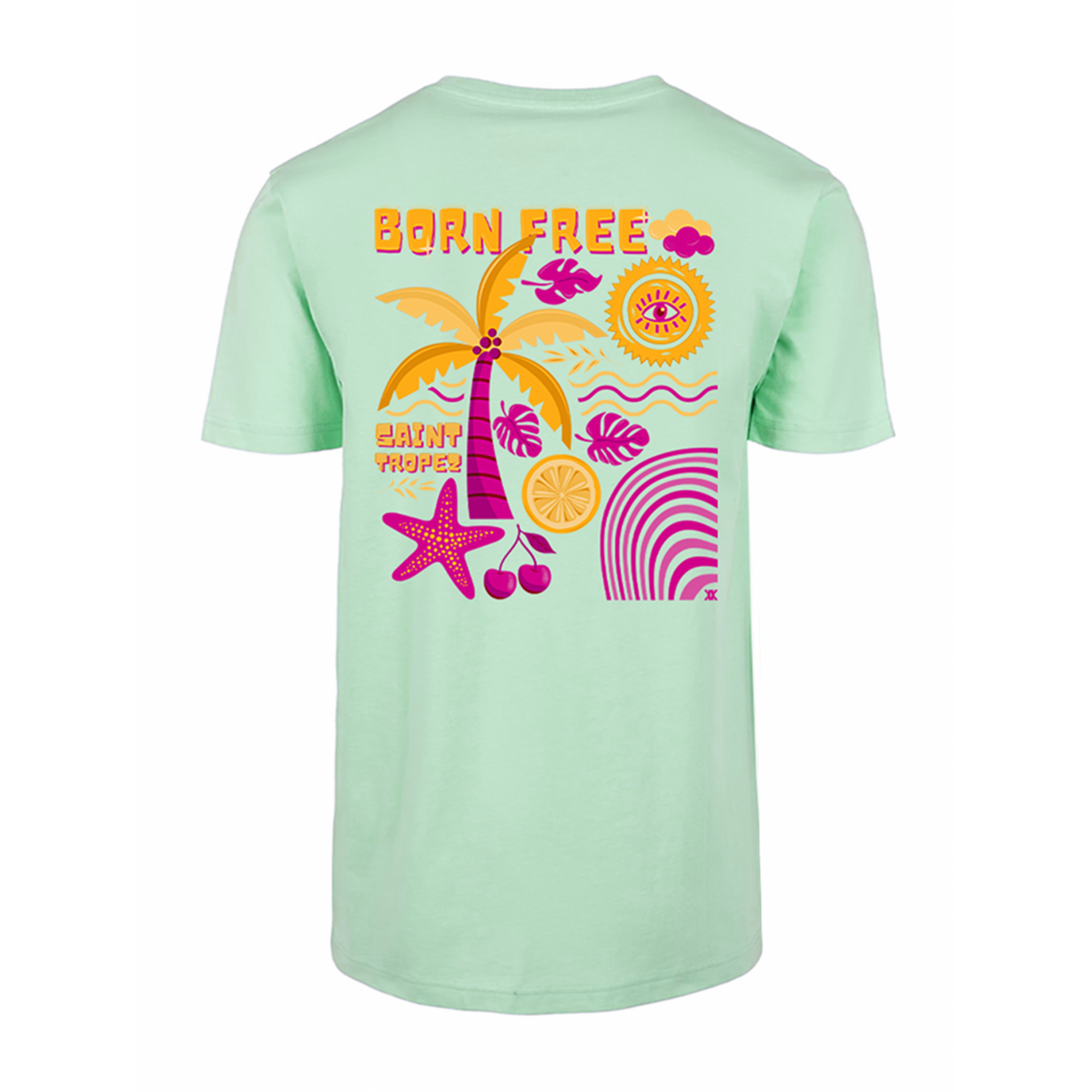 Normales T-Shirt Born Free Back