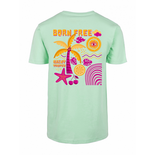 Normales T-Shirt Born Free Back