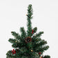 Creston Künstlicher Weihnachtsbaum im Topf mit LED-Beleuchtung – H90 x Ø50 cm – Grün gefrostet