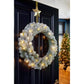 Nagoya Weihnachtskranz mit LED -Beleuchtung und Timerfunktion - H12 x Ø60 cm - Grün