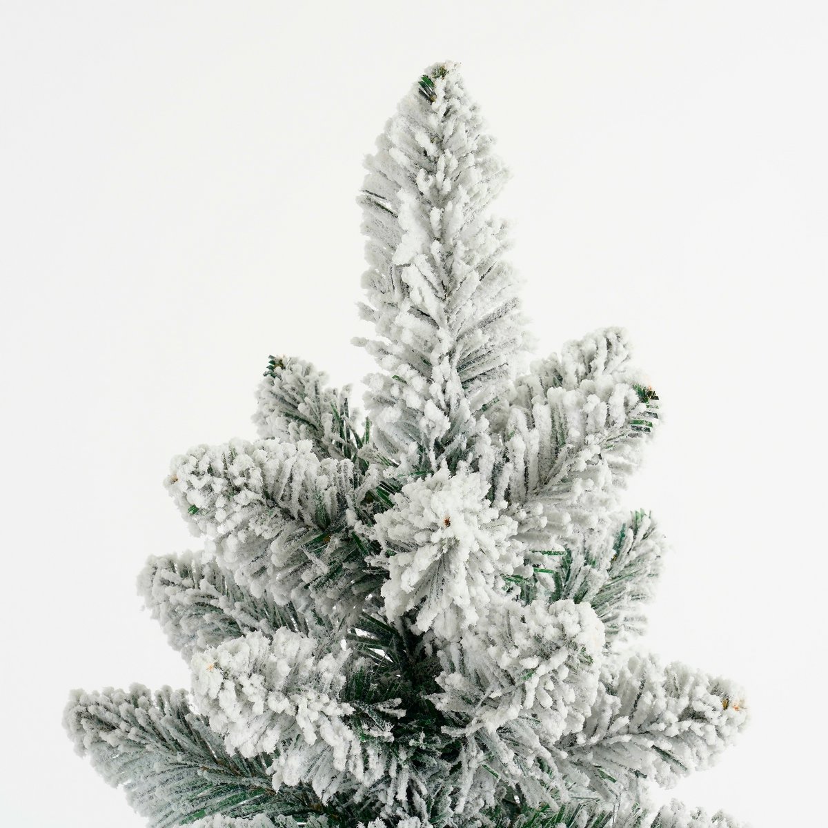 Schmaler künstlicher Weihnachtsbaum von Gerlos aus Jute – H90 x Ø41 cm – Grün gefrostet