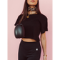 Sport Crop Top Basic PBK Weiß