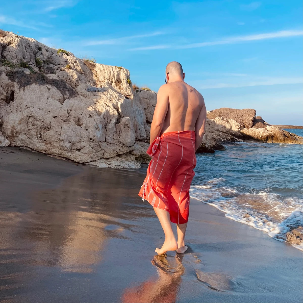 Beach Boys Coral Turkish Towel