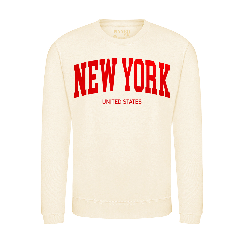 Pullover New York Red Velvet