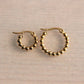 Creolen aus Edelstahl 14 mm "Kugeln" - Gold - EA504